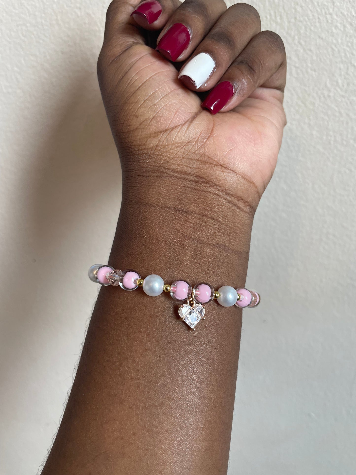 Pink Heart Bracelet