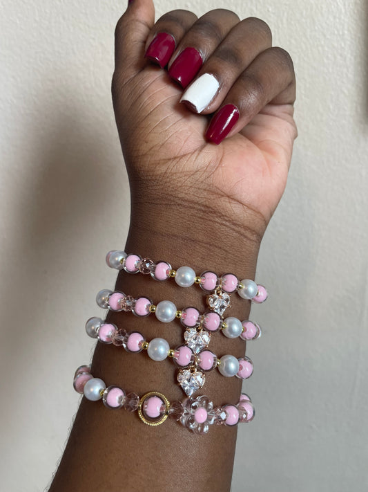 Pink Heart Bracelet