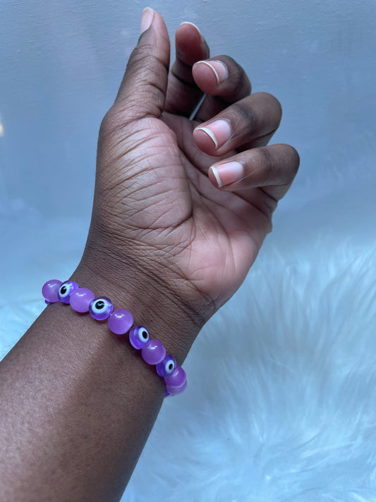 Lavender Eye Bracelets